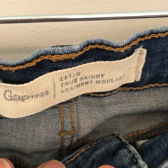 GAP 1969 Tall Skinny Jeans – Dark Wash, Mir Rise, Size 6 - Picture 5 of 11